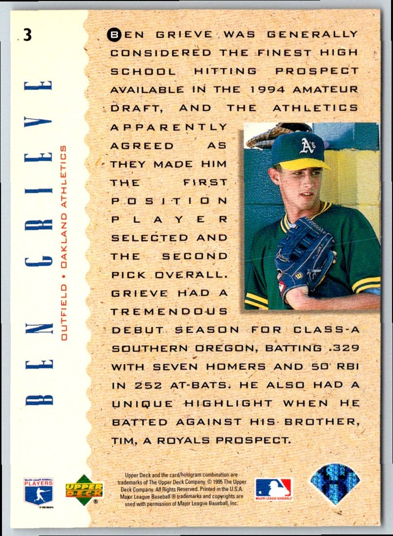 1995 Upper Deck Ben Grieve