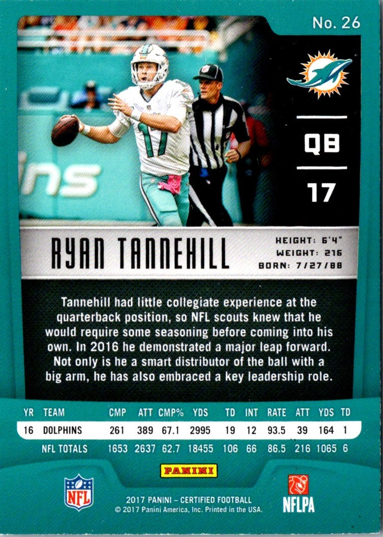 2017 Panini Certified Ryan Tannehill