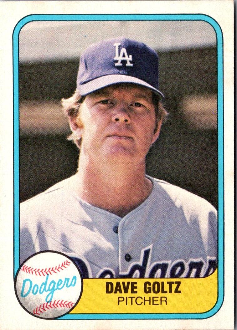 1981 Fleer Dave Goltz