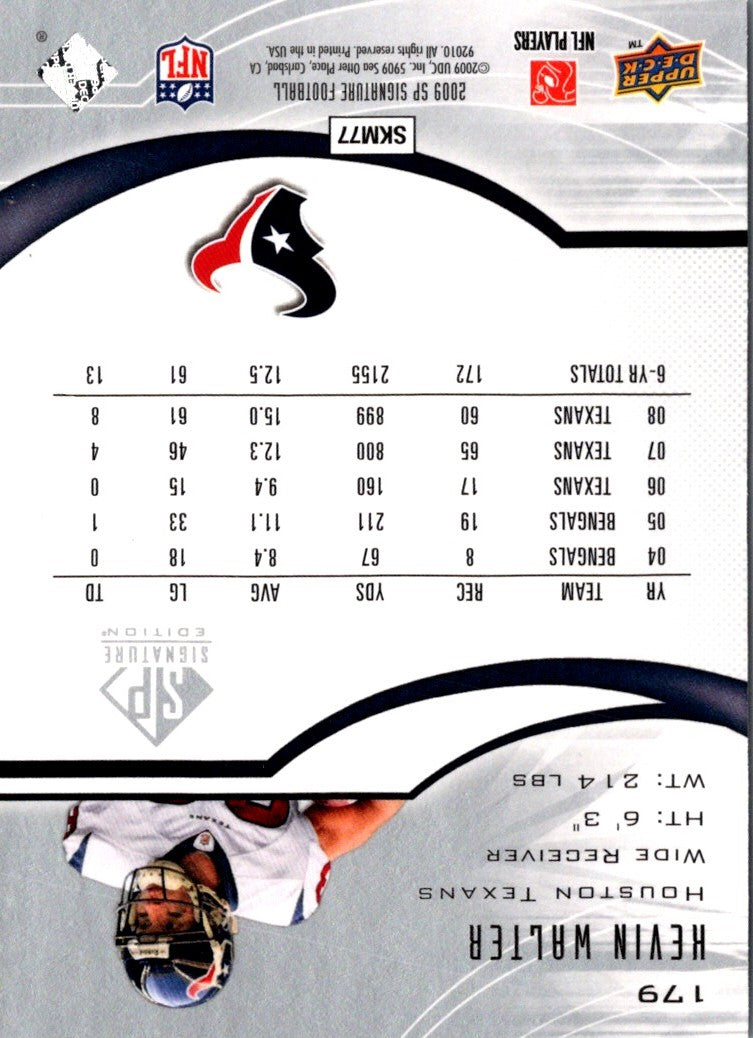 2009 SP Signature Kevin Walter