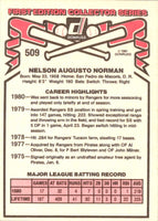 1981 Donruss Nelson Norman #509
