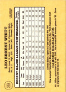 1985 Donruss Ernie Whitt