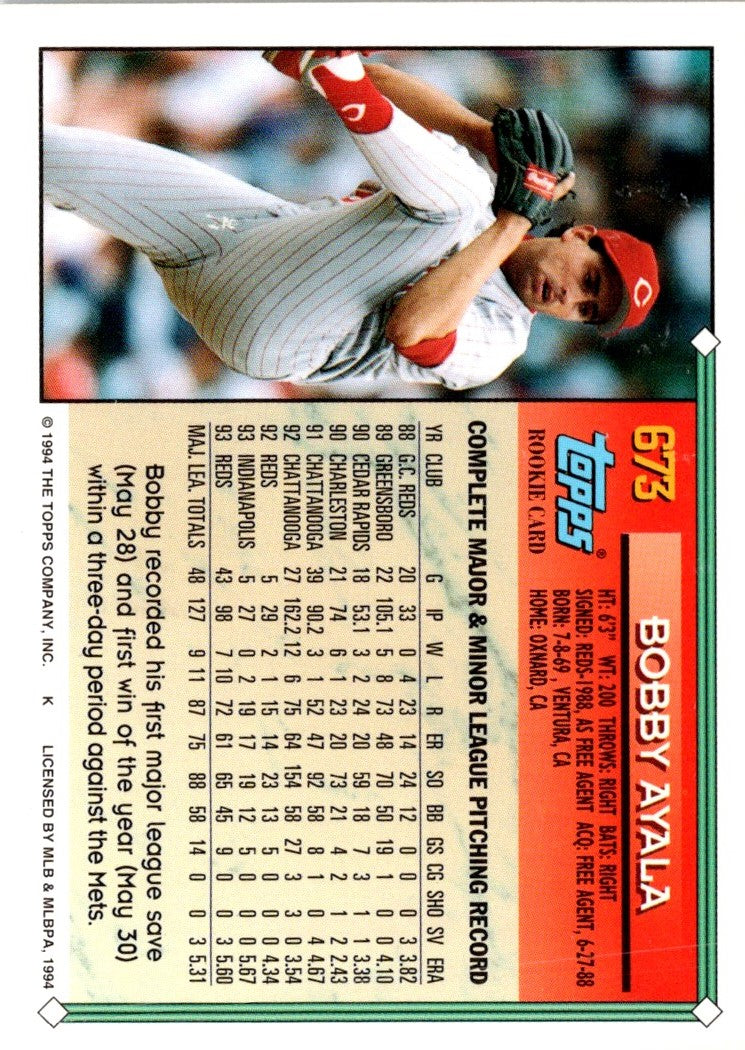 1994 Topps Bobby Ayala