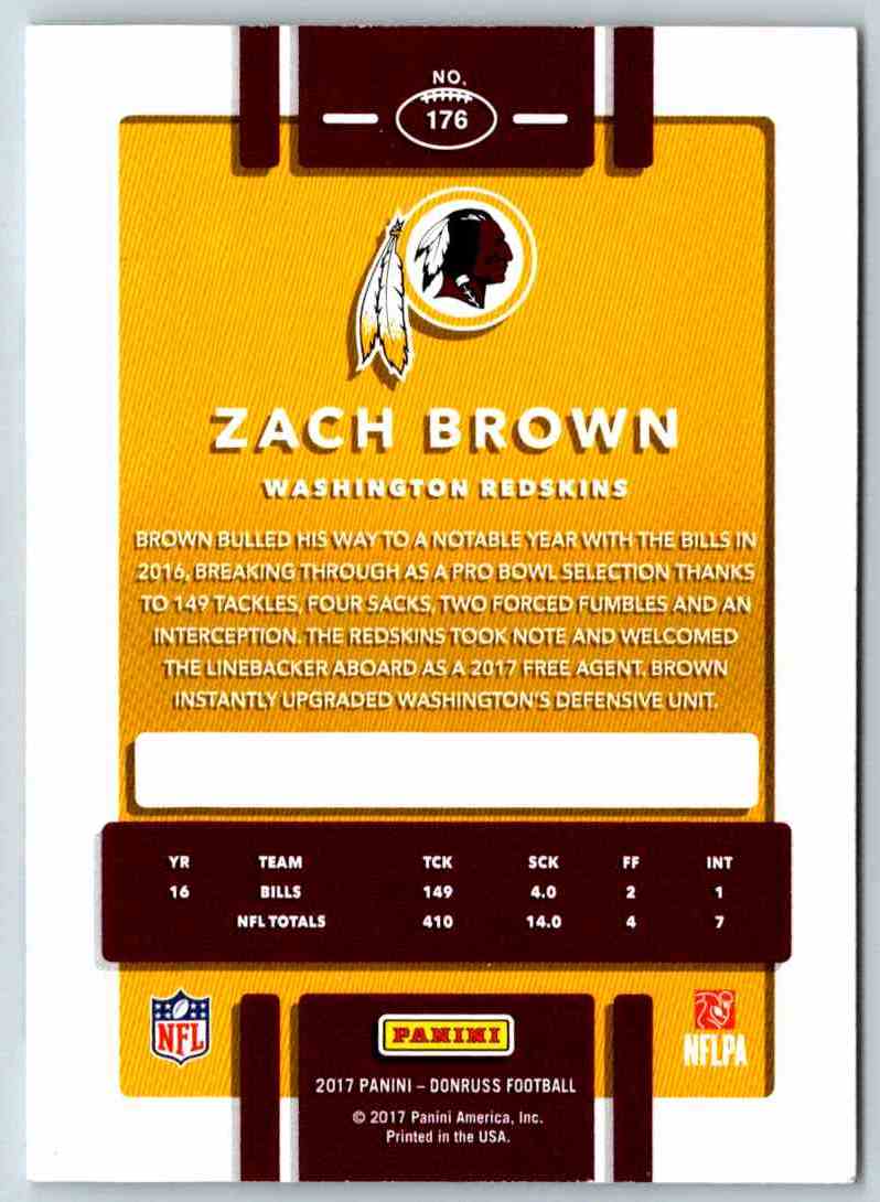 2016 Donruss Zach Brown