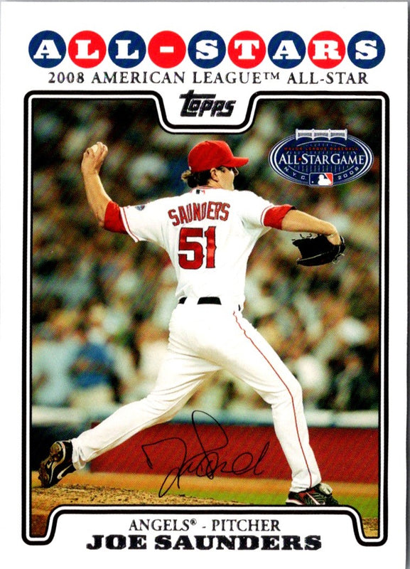 2008 Topps Updates & Highlights Joe Saunders #UH82