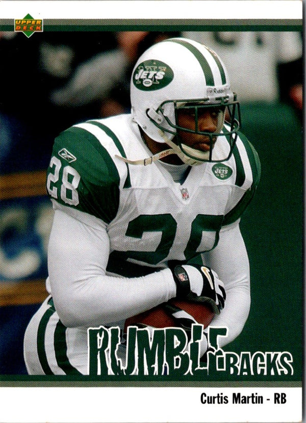 2002 UD Authentics Rumble Backs Curtis Martin #RB-7