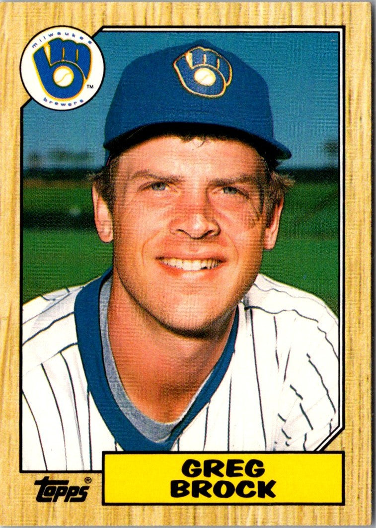 1987 Topps Traded Greg Brock