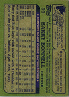 1982 Topps Barry Bonnell #99