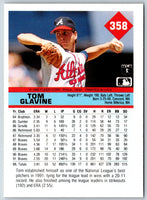 1992 Fleer Tom Glavine #358