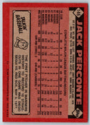1986 Topps Jack Perconte