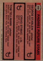 1981 Topps Padres Future Stars - George Stablein/Craig Stimac/Tom Tellmann #356 Rookie