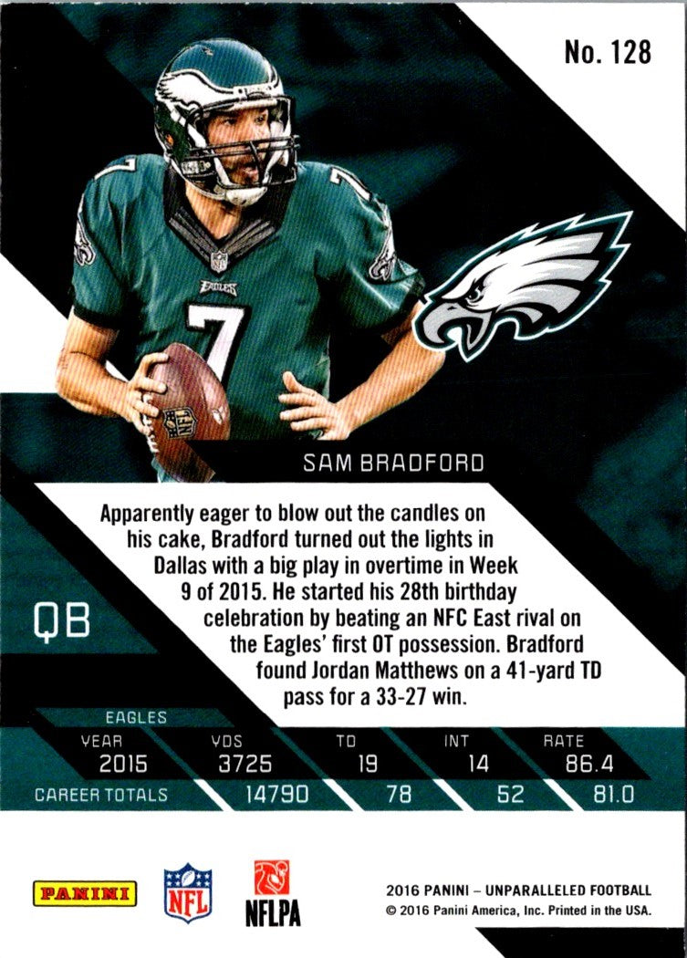 2016 Panini Unparalleled Sam Bradford