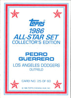 1986 Topps Glossy Pedro Guerrero #25