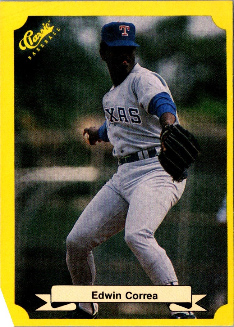 1987 Classic Update Yellow/Green Backs Edwin Correa