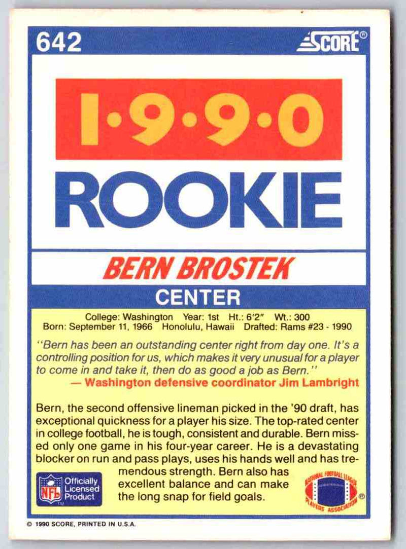 1990 Score Bern Brostek