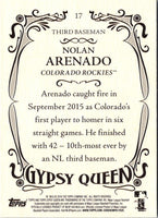 2016 Topps Gypsy Queen Nolan Arenado #17
