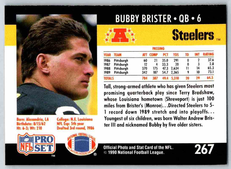 1990 Pro Set Bubby Brister