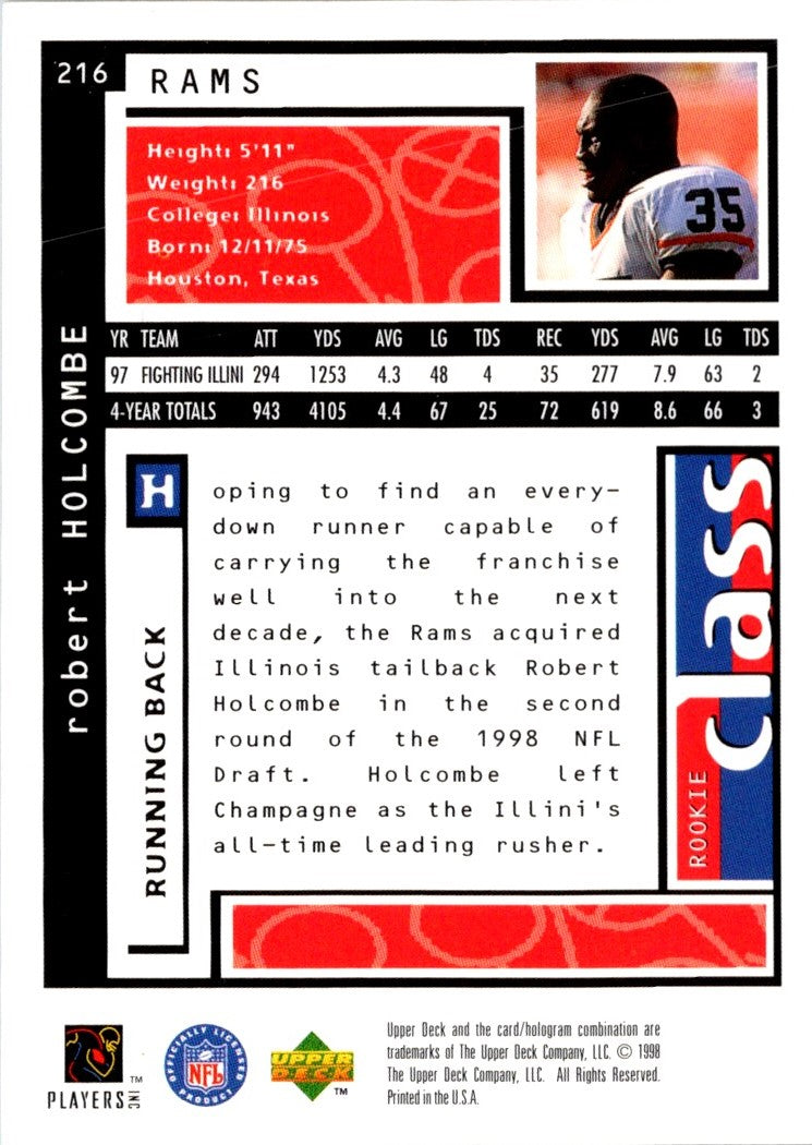 1998 UD Choice Robert Holcombe