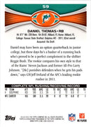 2012 Topps Daniel Thomas