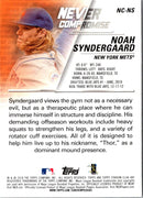 2018 Stadium Club Never Compromise Noah Syndergaard