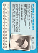 1987 Topps Kay-Bee Superstars of Baseball Darryl Strawberry