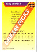 1992 Fast Fare Charlotte Hornets Hive Five Larry Johnson