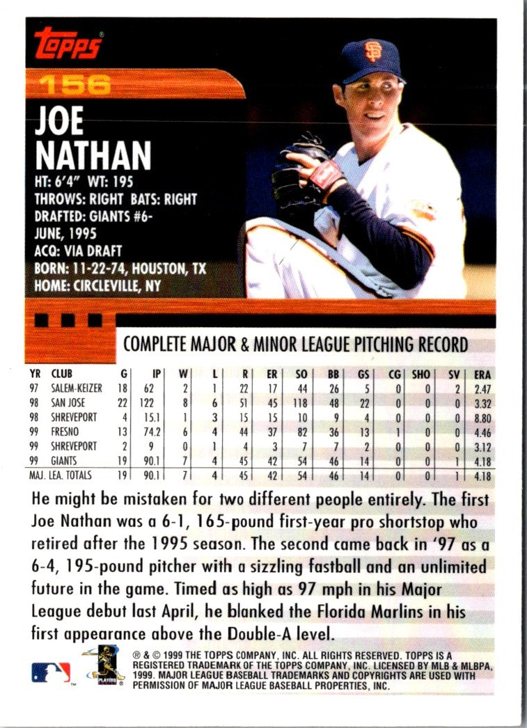 2000 Topps Joe Nathan