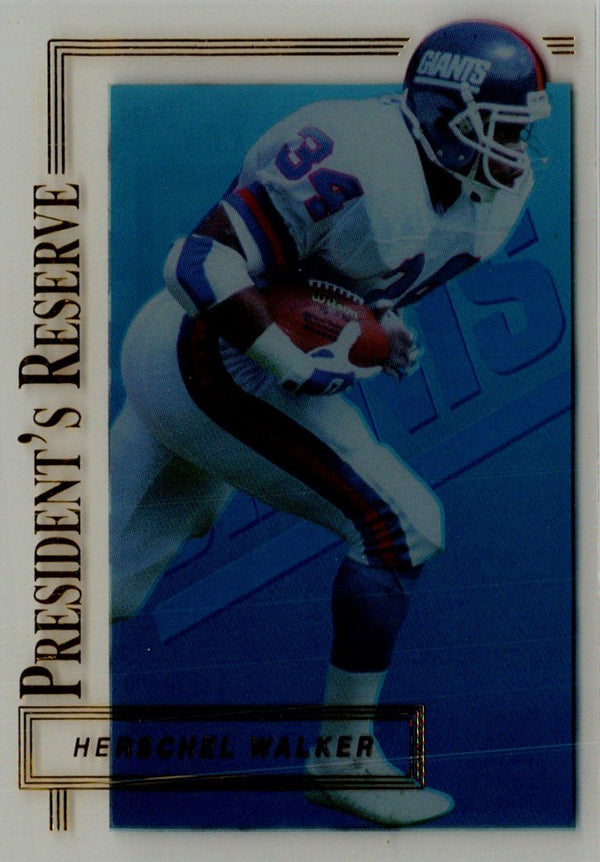 1996 Collector's Edge President's Reserve Herschel Walker #330