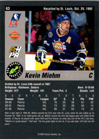 1993 Classic Pro Prospects Kevin Miehm #63