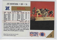 1991 Proset Joe Montana #3