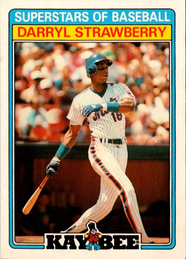 1987 Topps Kay-Bee Superstars of Baseball Darryl Strawberry #31