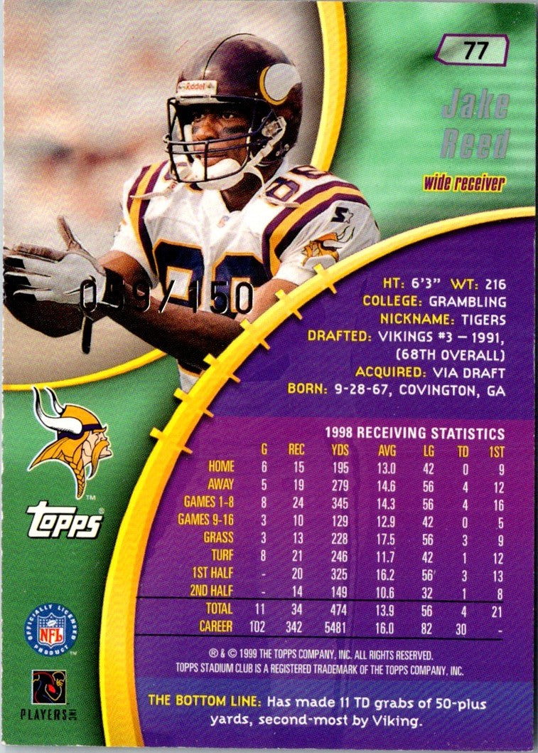 1999 Donruss Jake Reed