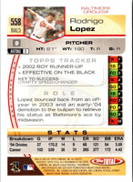 2005 Topps Total Rodrigo Lopez #558