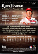 2019 Stadium Club Rhys Hoskins