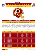 2013 Score Santana Moss #216