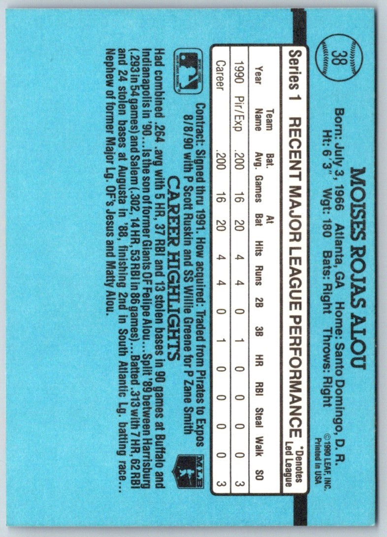 1991 Donruss Moises Alou