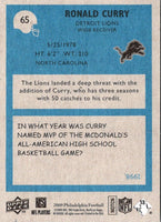 2009 Upper Deck Ronald Curry #65
