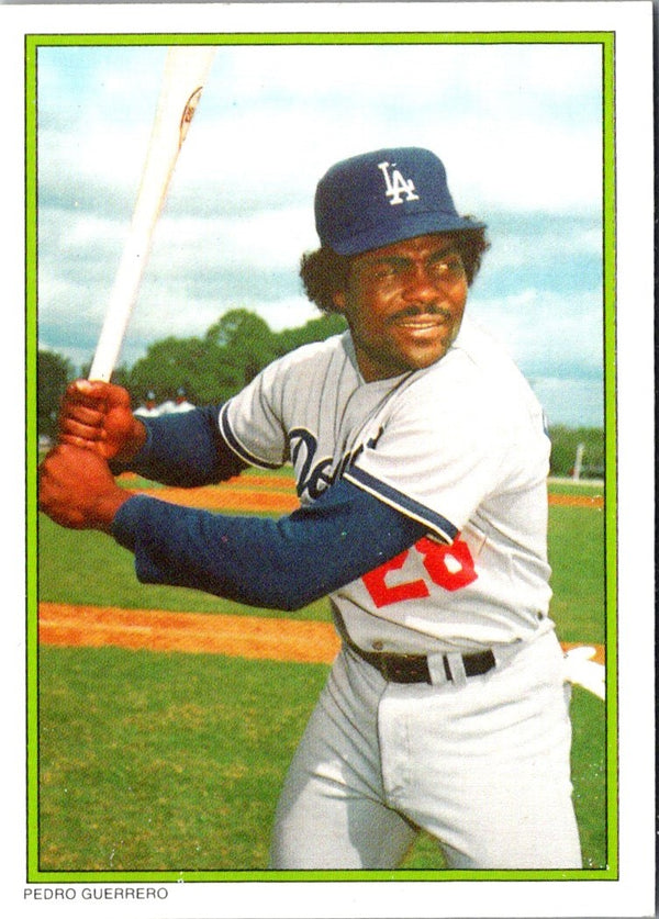 1986 Topps Glossy Pedro Guerrero #25