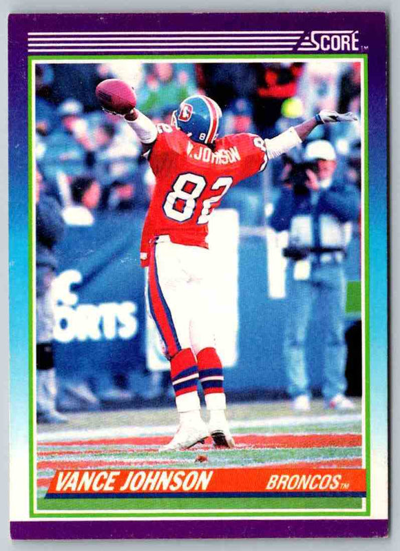 1990 Score Vance Johnson #182