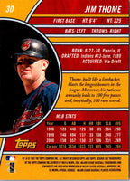 2001 Topps Reserve Jim Thome #30