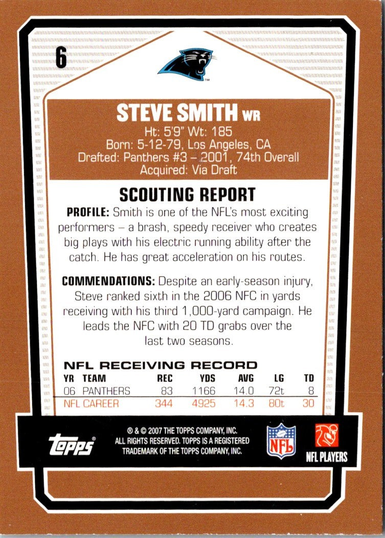 2007 Topps Draft Picks & Prospects Steve Smith