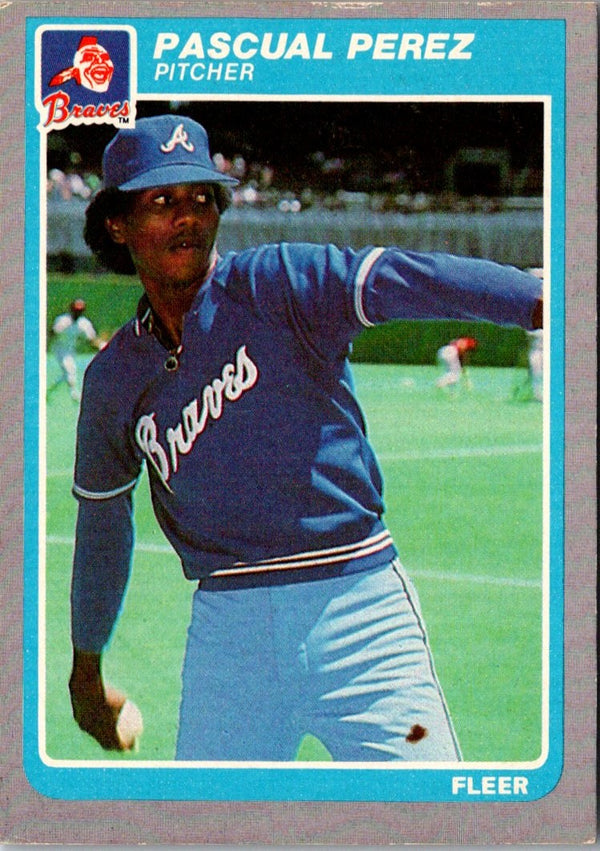 1985 Fleer Pascual Perez #337