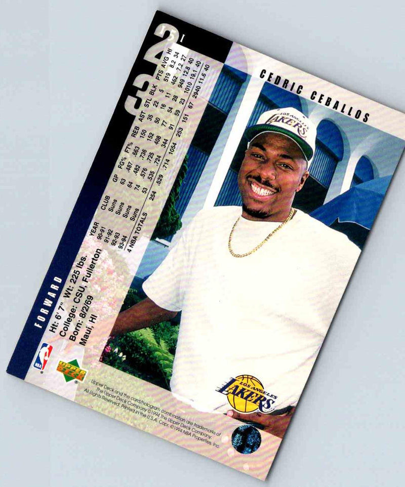 1995 Upper Deck Cedric Ceballos