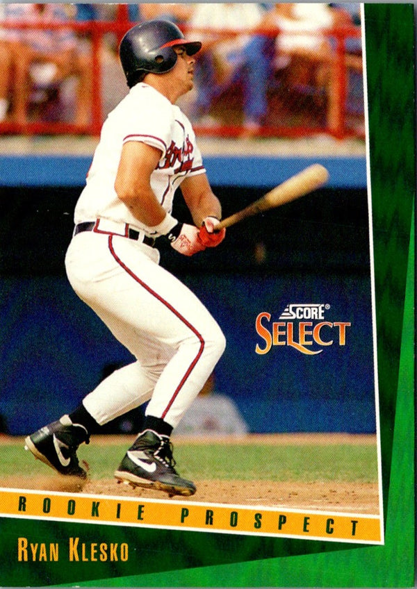 1993 Select Ryan Klesko #405