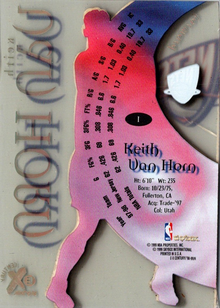 1998 SkyBox E-X Century Keith Van Horn