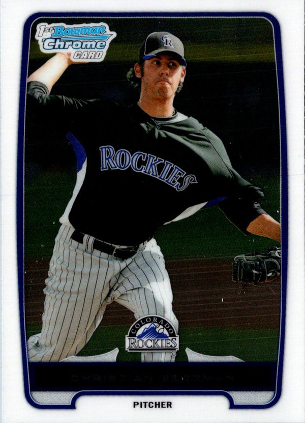 2012 Bowman Chrome Prospects Christian Bergman #BCP126