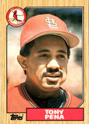 1987 Topps Traded Tony Pena
