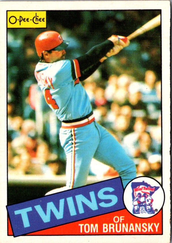 1985 O-Pee-Chee Tom Brunansky #122