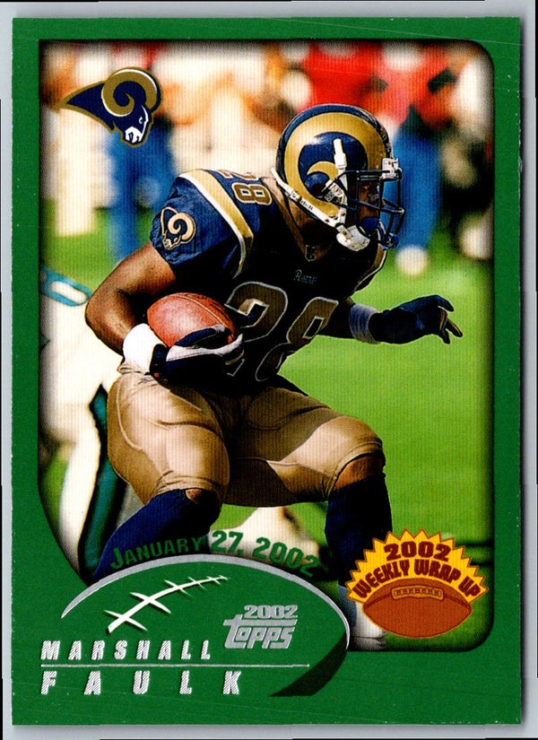 2002 Topps Marshall Faulk #310