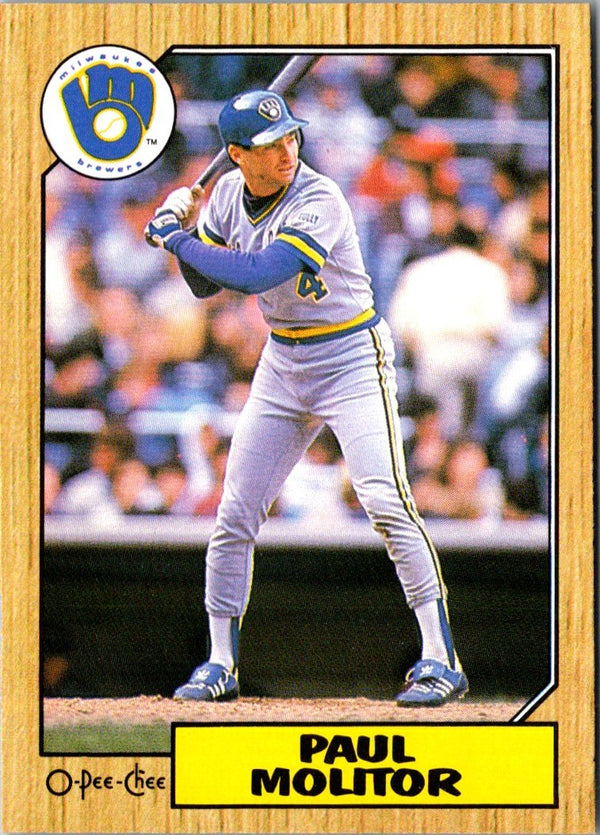 1987 O-Pee-Chee Paul Molitor #184